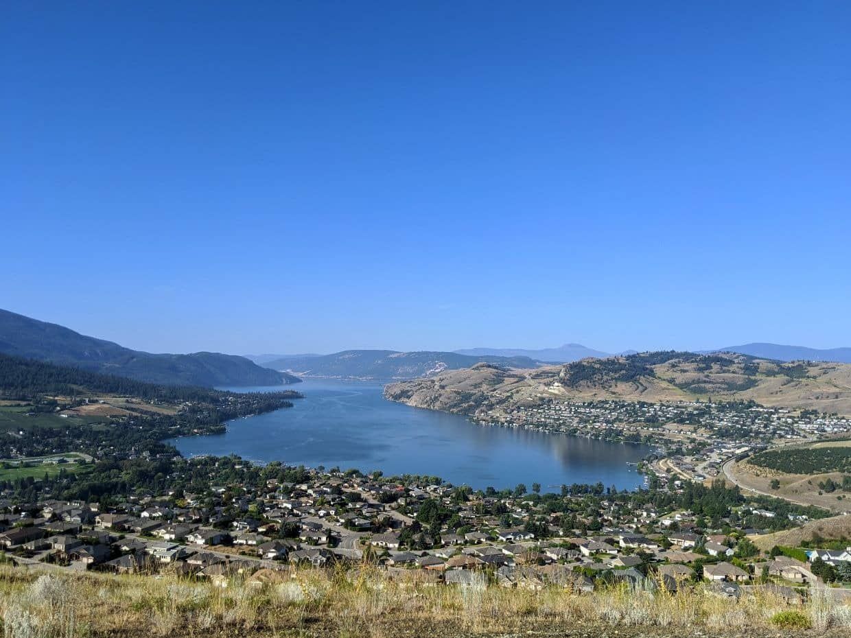 Overlooking Vernon, BC from the Tillicum Reservoir
