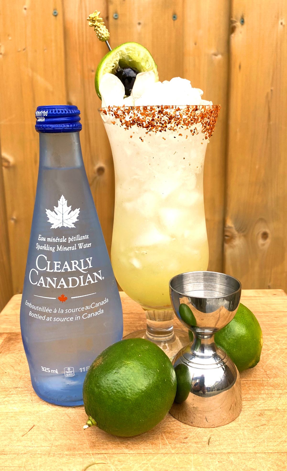 Clearly Canadian Sparkling Mineral Water Alongside Clearly Ranch Water Cocktail