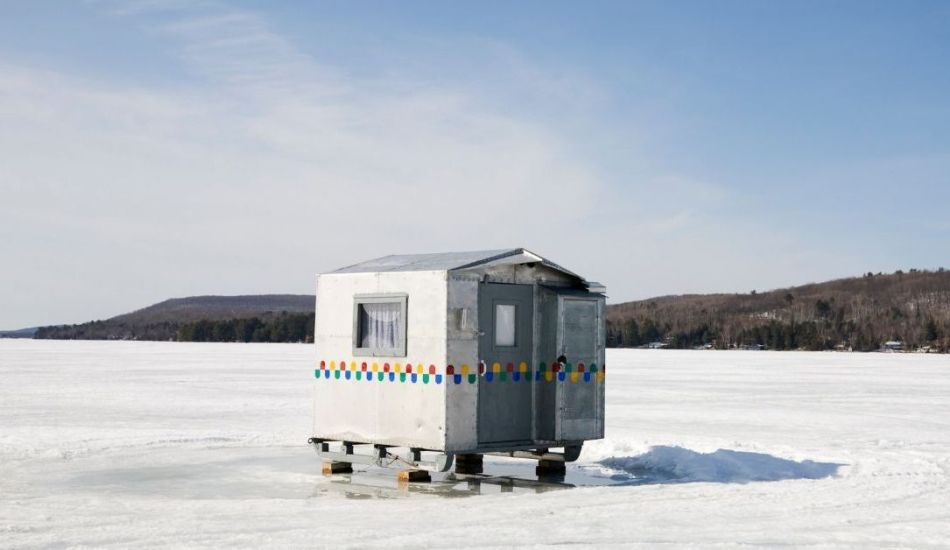 Canadian ice fishing huts, a portrait of improv styles